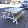 10 seater table with bench set