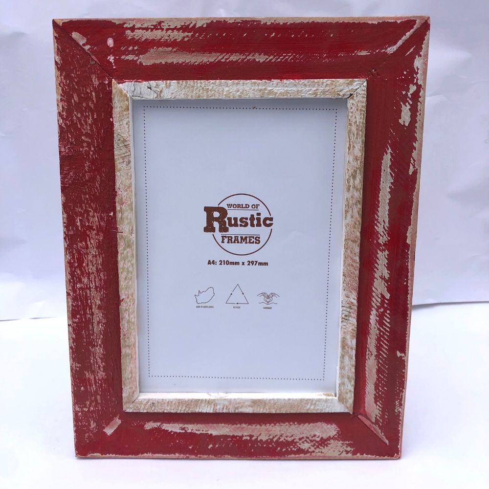 red a4 picture frame