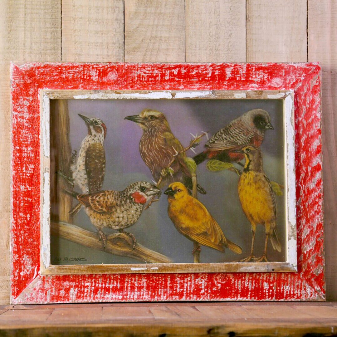 Red A3 Rustic Picture Frame