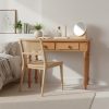 Natural wood Vanity desk