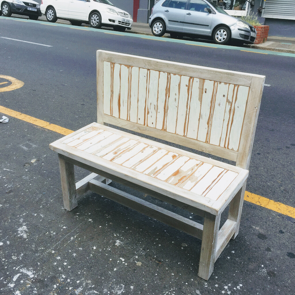 wooden rustic bench